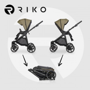 RIKO Aura kombinovaný kočík 2v1 05 Khaki