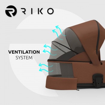 Kombinovaný kočík Riko Velar Up 04 Cognac 2v1 s možnosťou 3v1