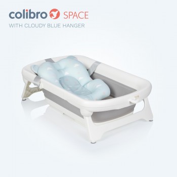 Skladacia vanička Colibro Space Cloudy Blue s teplomerom