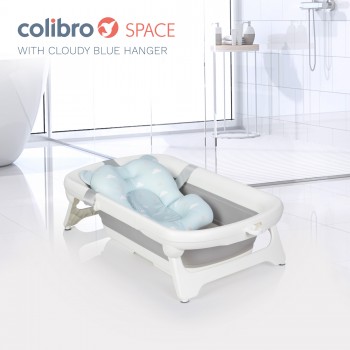 Skladacia vanička Colibro Space Cloudy Blue s teplomerom