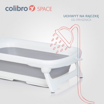 Skladacia vanička Colibro Space Cloudy Blue s teplomerom