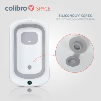 Skladacia vanička Colibro Space Cloudy Blue s teplomerom