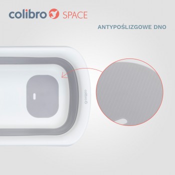 Skladacia vanička Colibro Space Cloudy Blue s teplomerom