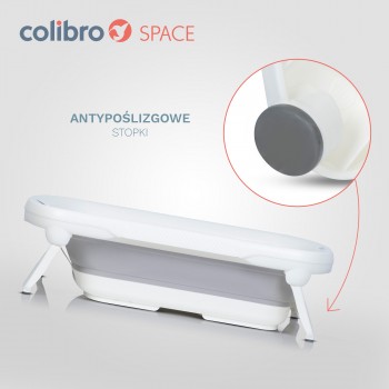 Skladacia vanička Colibro Space Cloudy Blue s teplomerom