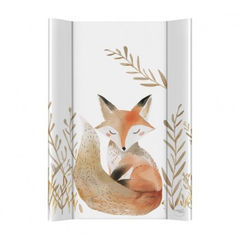 CEBA Podložka prebaľovacia 2-hranná s pevnou doskou (50x70) Basic Red Fox