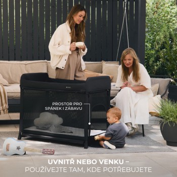 KINDERKRAFT SELECT Postieľka cestovná Moon Dream Black
