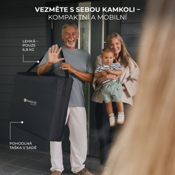 KINDERKRAFT SELECT Postieľka cestovná Moon Dream Black