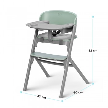 KINDERKRAFT SELECT Set jedálenská stolička Livy Aster Pink + lehátko Calmee, Premium