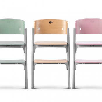 KINDERKRAFT SELECT Set jedálenská stolička Livy Aster Pink + lehátko Calmee, Premium