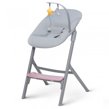 KINDERKRAFT SELECT Set jedálenská stolička Livy Aster Pink + lehátko Calmee, Premium