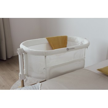 PETITE&MARS Postieľka detská polohovateľná s funkciou kolísky Glory 2v1 Mocha Beige