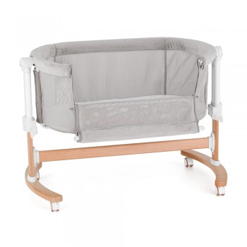 PETITE&MARS Postieľka detská polohovateľná s funkciou kolísky Glory 2v1 Mocha Beige