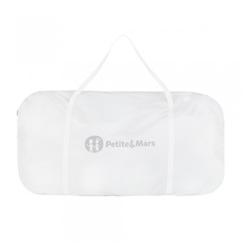 PETITE&MARS Postieľka detská polohovateľná s funkciou kolísky Glory 2v1 Mocha Beige