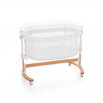PETITE&MARS Postieľka detská polohovateľná s funkciou kolísky Glory 2v1 Mocha Beige