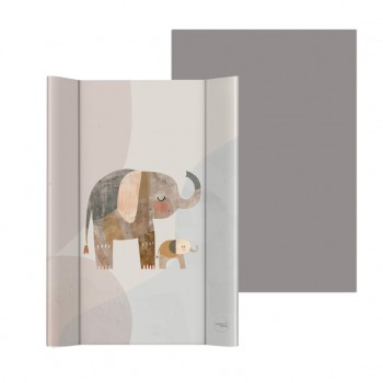 CEBA Podložka prebaľovacia 2-hranná s pevnou doskou (50x70) Basic Elephant Family