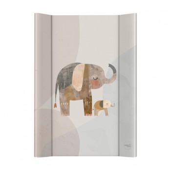 CEBA Podložka prebaľovacia 2-hranná s pevnou doskou (50x70) Basic Elephant Family