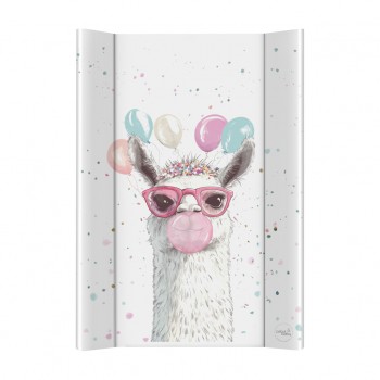 CEBA Podložka prebaľovacia 2-hranná s pevnou doskou (50x70) Ultra Light Crazy Lama
