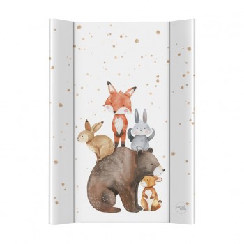 CEBA Podložka prebaľovacia 2-hranná s pevnou doskou (50x70) Ultra Light Forest Friends