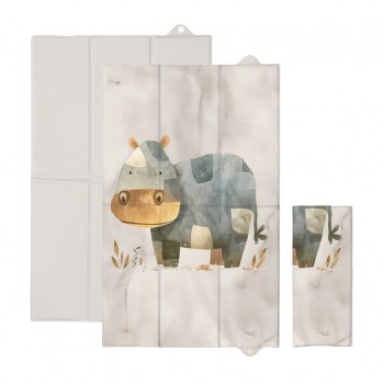 CEBA Podložka prebaľovacia cestovná (80x50) Basic Cosy Hippo