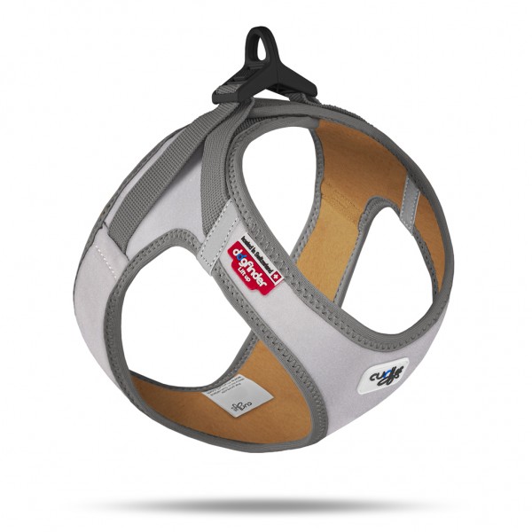 CURLI Postroj pre psov Glow Reflective Gray S, 4-7 kg