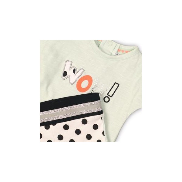 DIRKJE Set 2dielny C-SO JOYFUL WOW 56 White-Mint DIRKJE Set 2dielny C-SO JOYFUL WOW 56 White-Mint