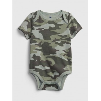 GAP Body krátky rukáv maskáčový vzor chlapec 18-24m