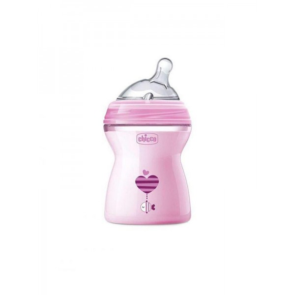 CHICCO Fľaša dojčenská Natural Feeling 250 ml dievča 2m+