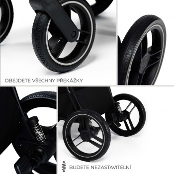 KINDERKRAFT Kočík kombinovaný Nea 2 2v1 Dark Grey