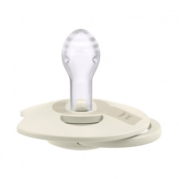 LOVI Cumlík silikónový dynamický Prime 18m+ 2ks Coconut/Ivory