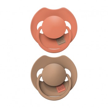 LOVI Cumlík silikónový dynamický Prime 18m+ 2ks Granola/Orange