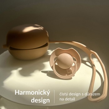 LOVI Cumlík silikónový dynamický Prime 18m+ 2ks Granola/Orange