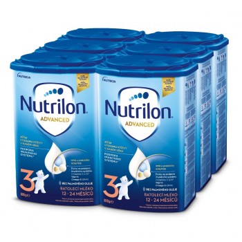 NUTRILON Mlieko batoľacie 3 Advanced 6x 800 g, 12+