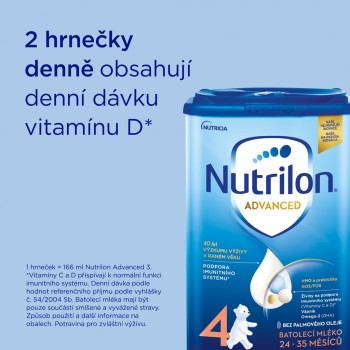NUTRILON Mlieko batoľacie 4 Advanced 6x 800 g, 24+