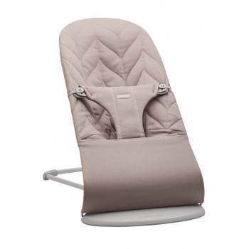 BABYBJÖRN Lehátko Bliss Woven Petal, Sand grey, svetlá šedá konštrukcia