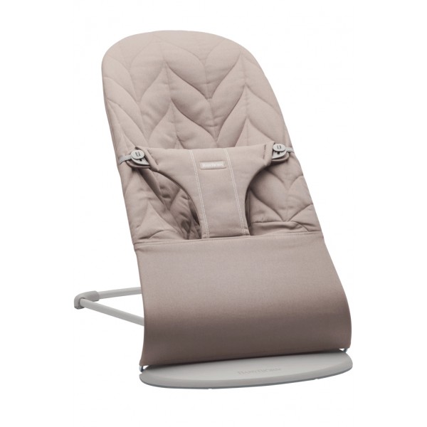 BABYBJÖRN Lehátko Bliss Woven Petal, Sand grey, svetlá šedá konštrukcia