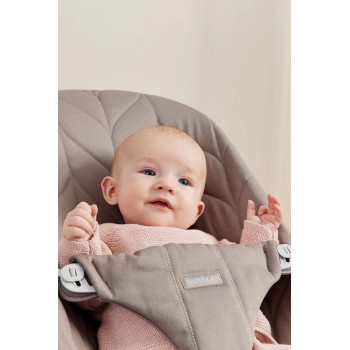 BABYBJÖRN Lehátko Bliss Woven Petal, Sand grey, svetlá šedá konštrukcia