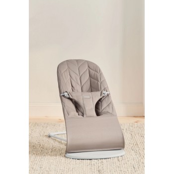 BABYBJÖRN Lehátko Bliss Woven Petal, Sand grey, svetlá šedá konštrukcia