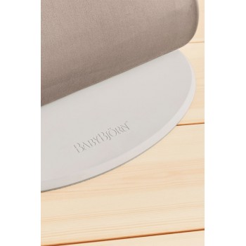 BABYBJÖRN Lehátko Bliss Woven Petal, Sand grey, svetlá šedá konštrukcia