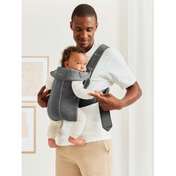 BABYBJÖRN Nosič Mini, Dark Grey 3D Jersey