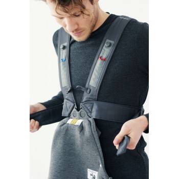 BABYBJÖRN Nosič Mini, Dark Grey 3D Jersey