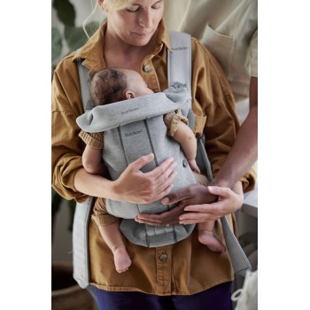 BABYBJÖRN Nosič Mini, Light Grey 3D Jersey