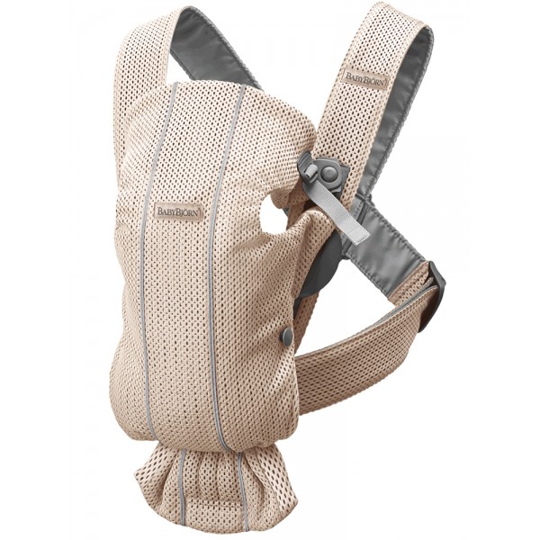 BABYBJÖRN Nosič Mini, Pearly Pink 3D Mesh