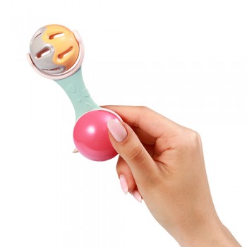 BABYONO Hrkálka s hryzačkou 3m+ Ball