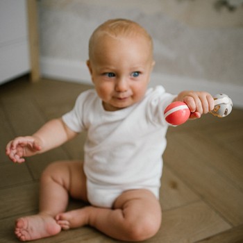 BABYONO Hrkálka s hryzačkou 3m+ Ball