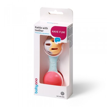 BABYONO Hrkálka s hryzačkou 3m+ Ball
