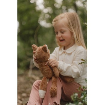 LITTLE DUTCH Hračka plyšová líška s dlhými nohami Forest friends