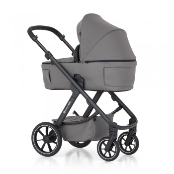 PETITE&MARS Kočík kombinovaný ICON 2v1 Dove Grey LITE RWS + Core Pro i-Size Black Grey + Báza