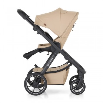 PETITE&MARS Kočík kombinovaný ICON 2v1 Mocha Beige XXL RWS + Core Pro i-Size Black Grey + Báza