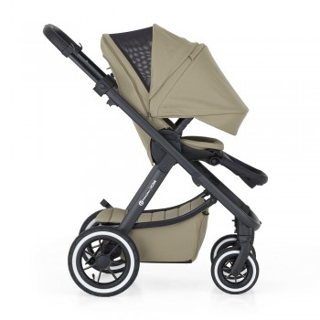 PETITE&MARS Kočík kombinovaný ICON 2v1 Mossy Green LITE AIR + Core Pro i-Size Black Grey + Báza