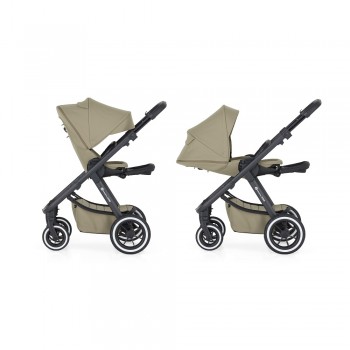 PETITE&MARS Kočík kombinovaný ICON 2v1 Mossy Green LITE AIR + Core Pro i-Size Black Grey + Báza